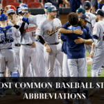 Most Common Baseball Stats Abbreviations